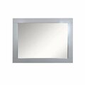 Comfortcorrect 23 in. Wood Frame Mirror, Light Gray CO2798992